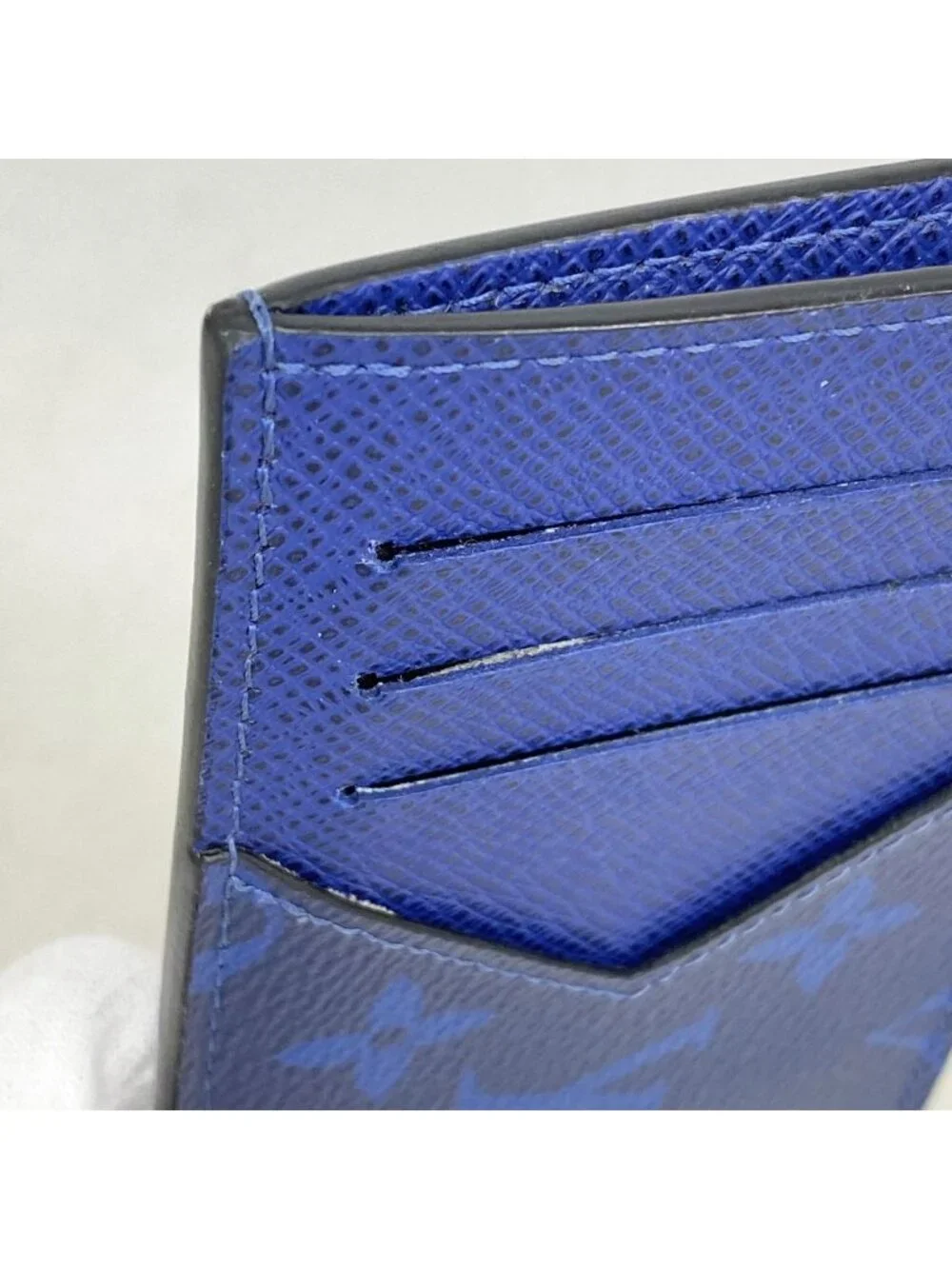 Louis Vuitton Taigarama Coin Card Holder Cobalt